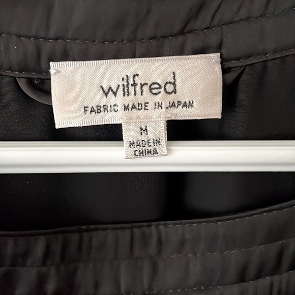 EUC Aritzia Wilfred pleated black waisted dress. Size M. - Picture 3 of 9